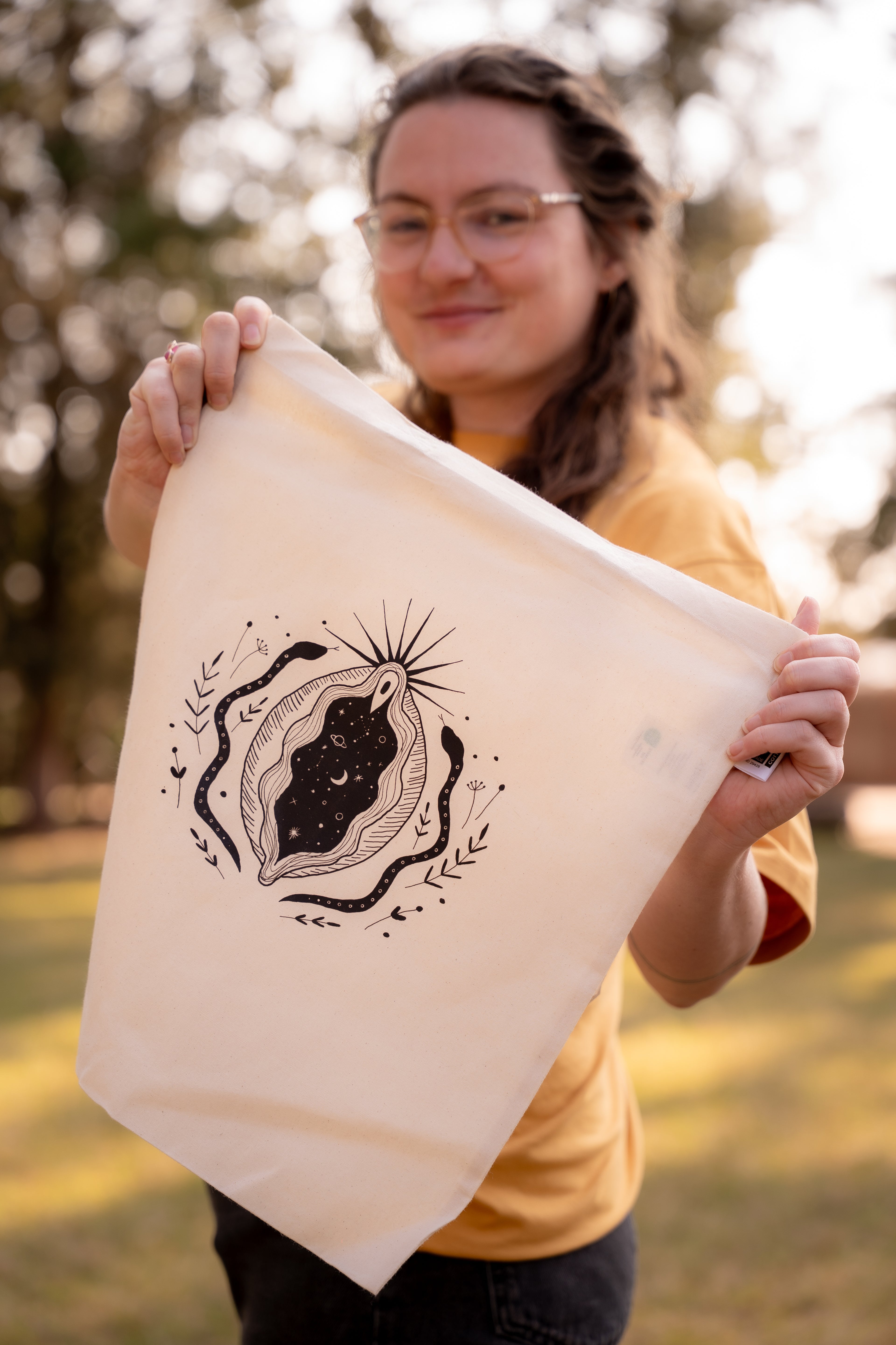 Tasche "Vulva Universe" Fairtrade Bio-Baumwolle