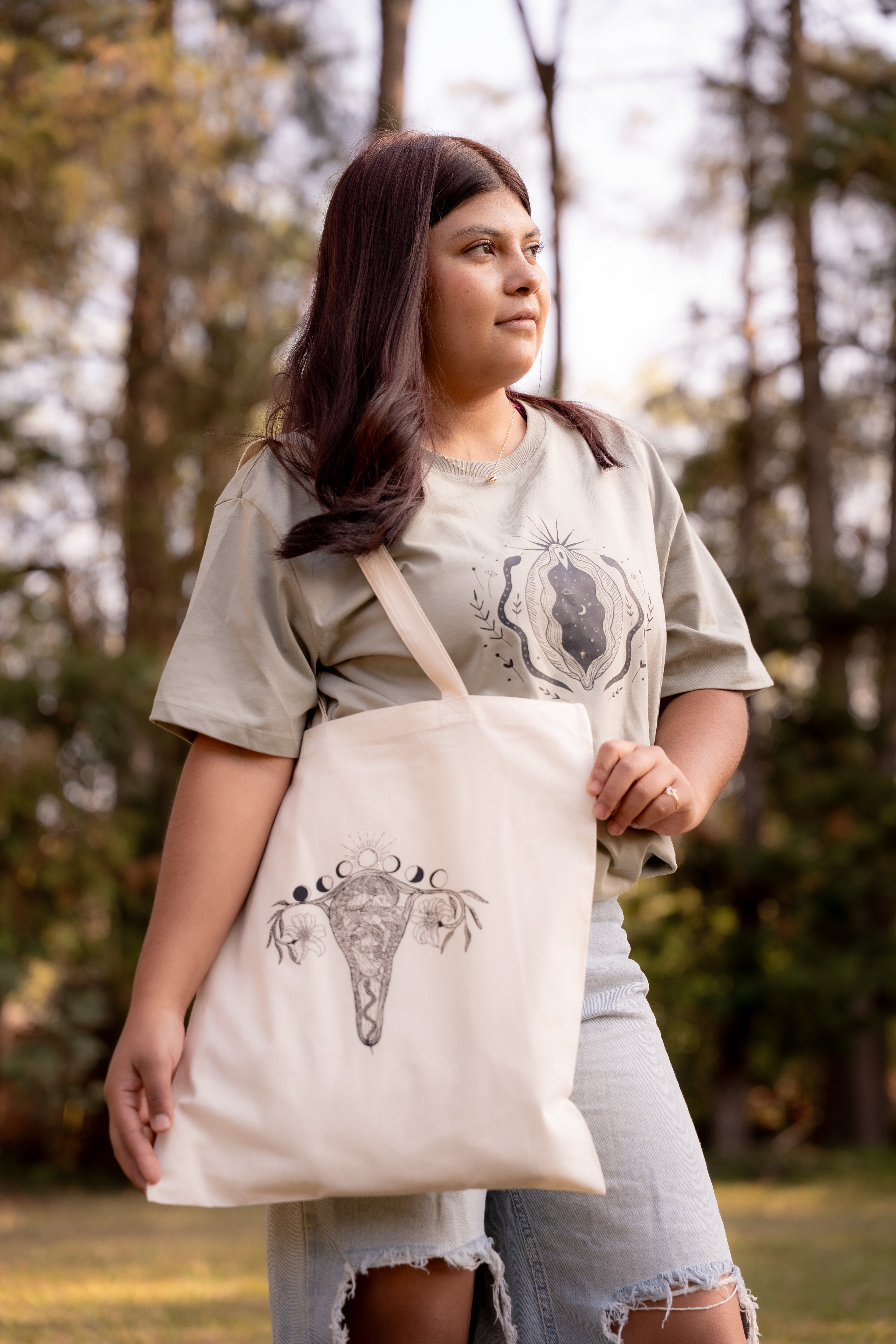 Tasche "Uterus-Generationen" Fairtrade Bio-Baumwolle