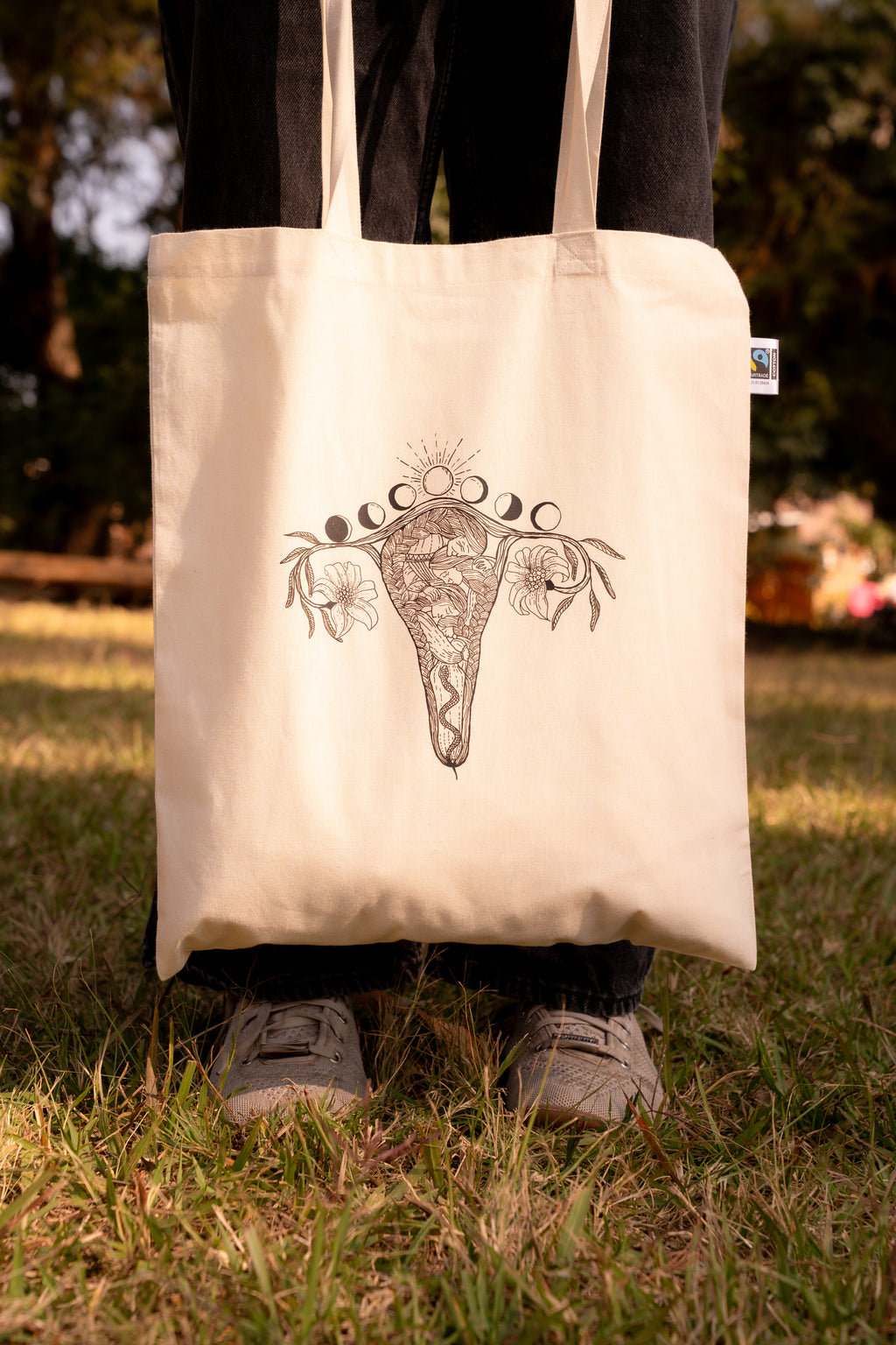 Tasche "Uterus-Generationen" Fairtrade Bio-Baumwolle